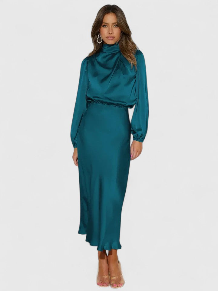 Calveth | Women's Wedding Guest Midi Dress - Image 2