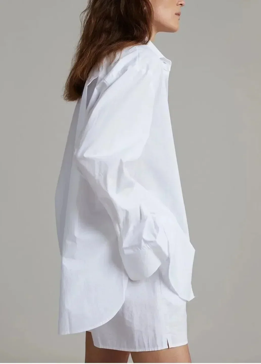 Calvindra | Women's Linen Two-Piece Shirt & Shorts Set - Brown - Image 12