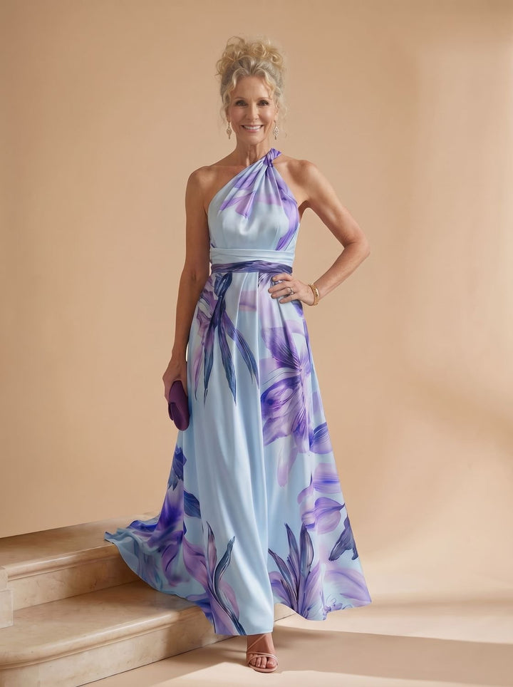 Calvindre | Women's Summer Maxi Dress Halter Neck - Image 11