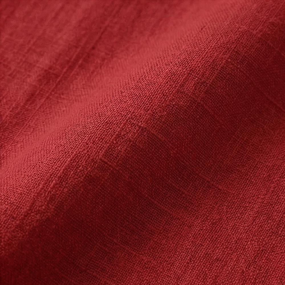 Calvine | Women's Peter Pan Collar Button-Up Blouse - Red - Image 8