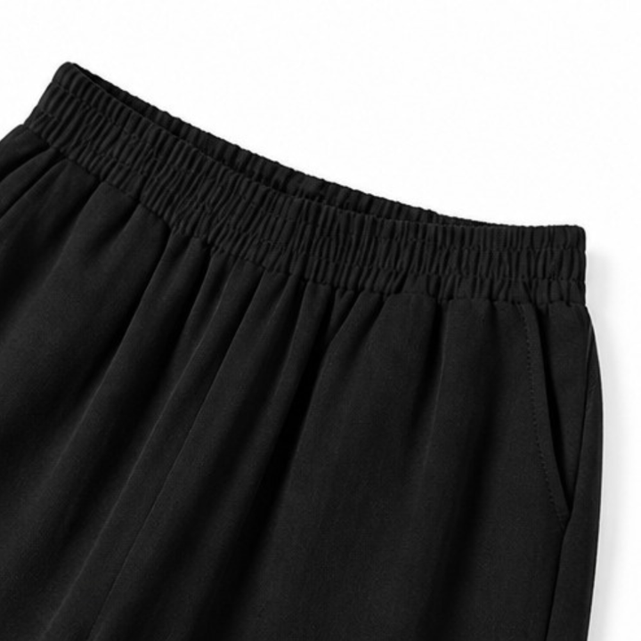 Calwyn | Women's Linen Co-Ord Set with Wide-Leg Pants - Black - Image 7