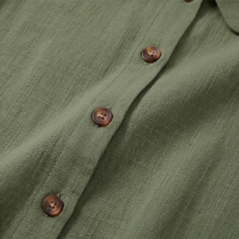 Carinda | Women's Sleeveless Collared Button-Up Blouse - Sage - Image 8