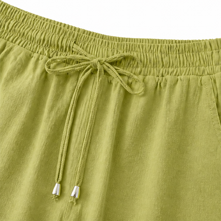 Carvelle | Women's Boho Top & Shorts Linen Set - Image 10
