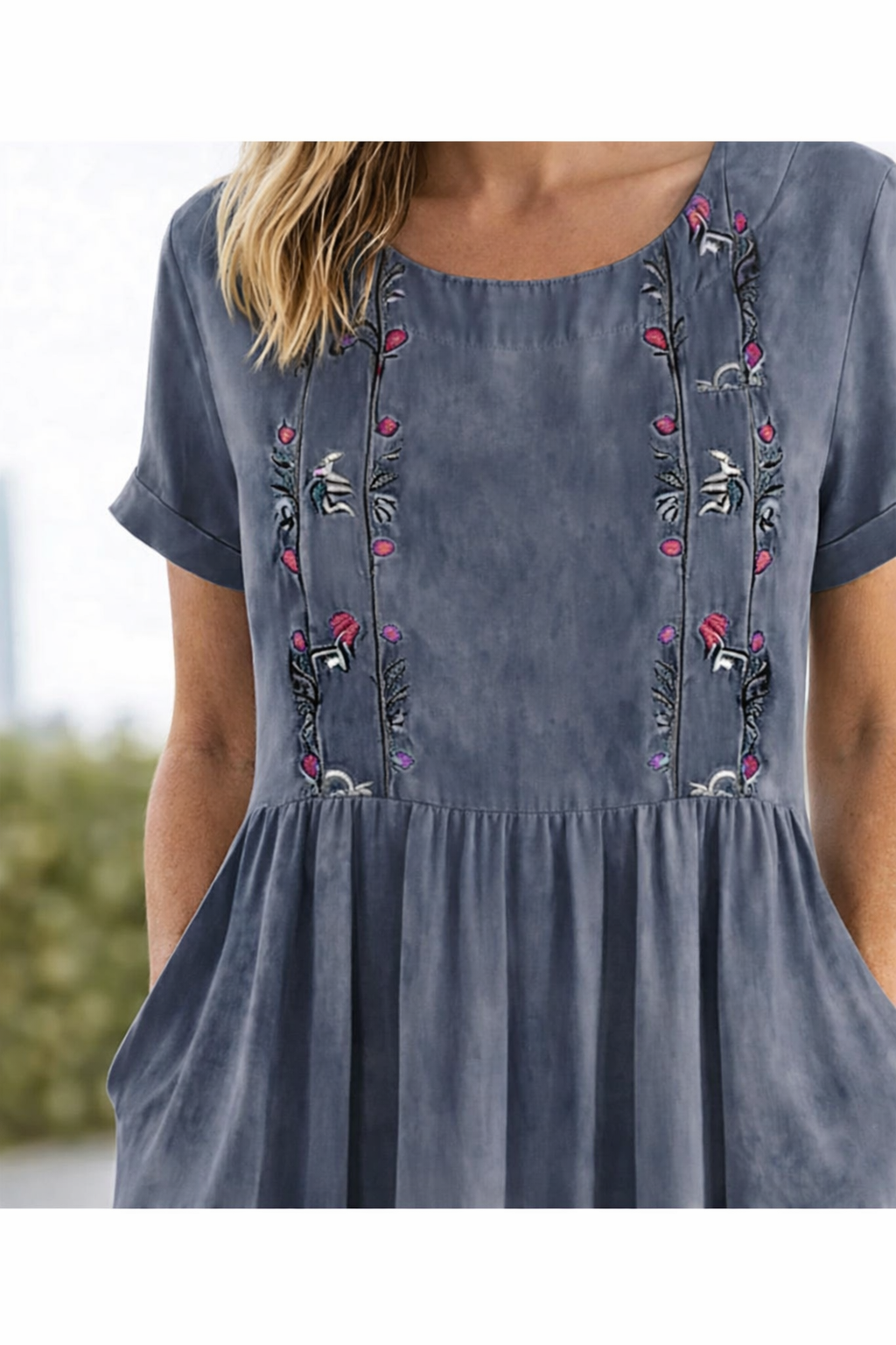 Carvena | Women's Linen Summer Dress Midi - Mustard - Image 9