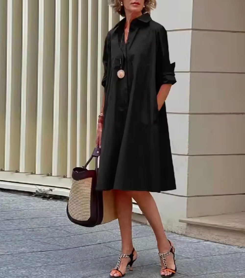 Carveth | Women's Linen Summer Dress Shirt Style - Image 2