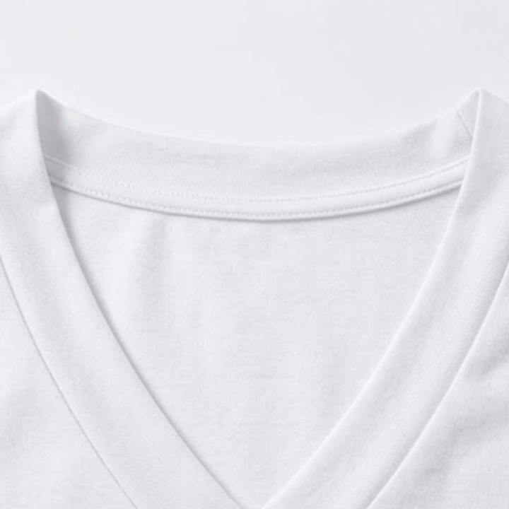 Carwyn | Women's V-Neck Short Sleeve T-Shirt - White - Image 7