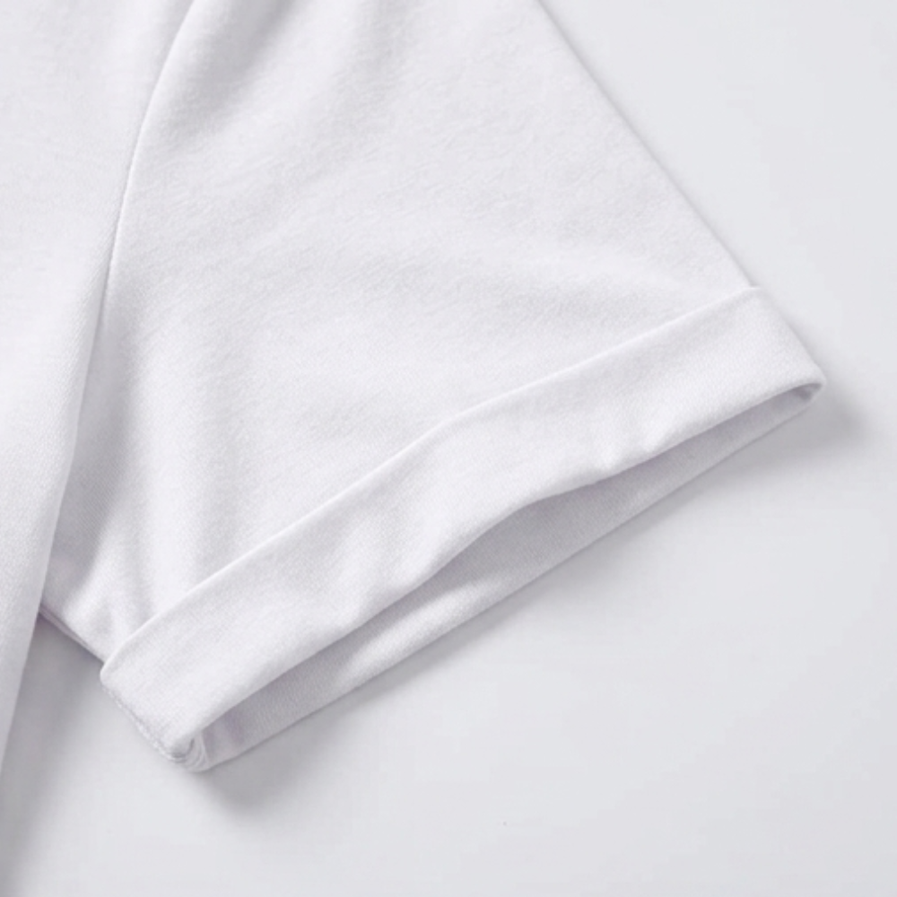 Carwyn | Women's V-Neck Short Sleeve T-Shirt - White - Image 8