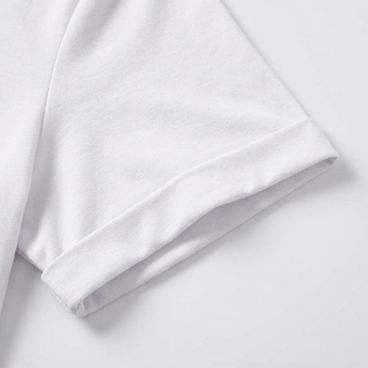Carwyn | Women's V-Neck Short Sleeve T-Shirt - White - Image 8