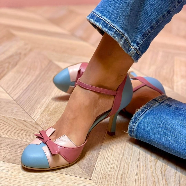 Catrinel | Women's Heeled Sandals with Ankle Strap - Image 1