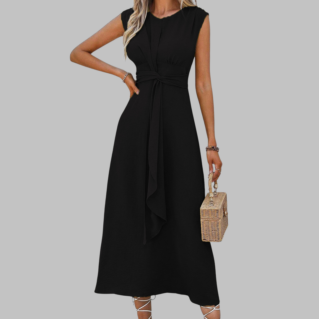 Catriona | Women's Formal Sleeveless Midi Dress - Blue - Image 4