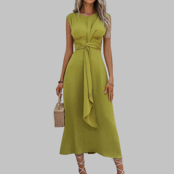 Catriona | Women's Formal Sleeveless Midi Dress - Blue - Image 8