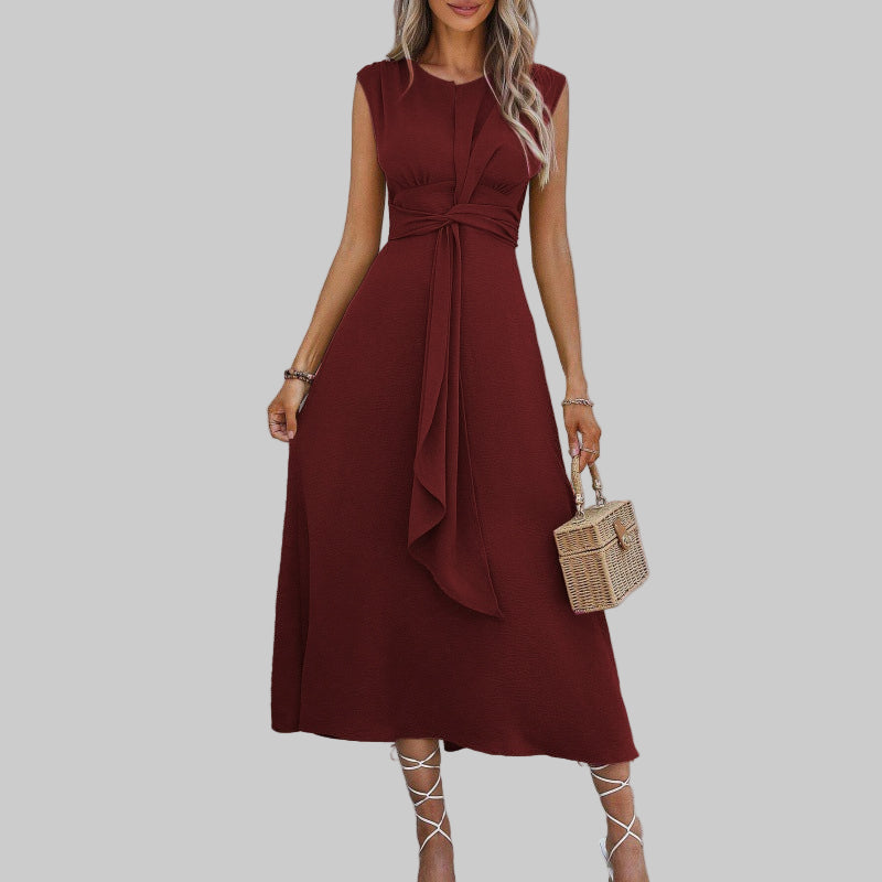 Catriona | Women's Formal Sleeveless Midi Dress - Blue - Image 9