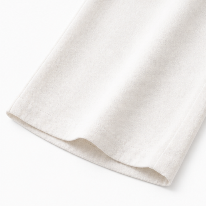 Cavendish | Women's Wide Leg High Waist Trousers - White - Image 13