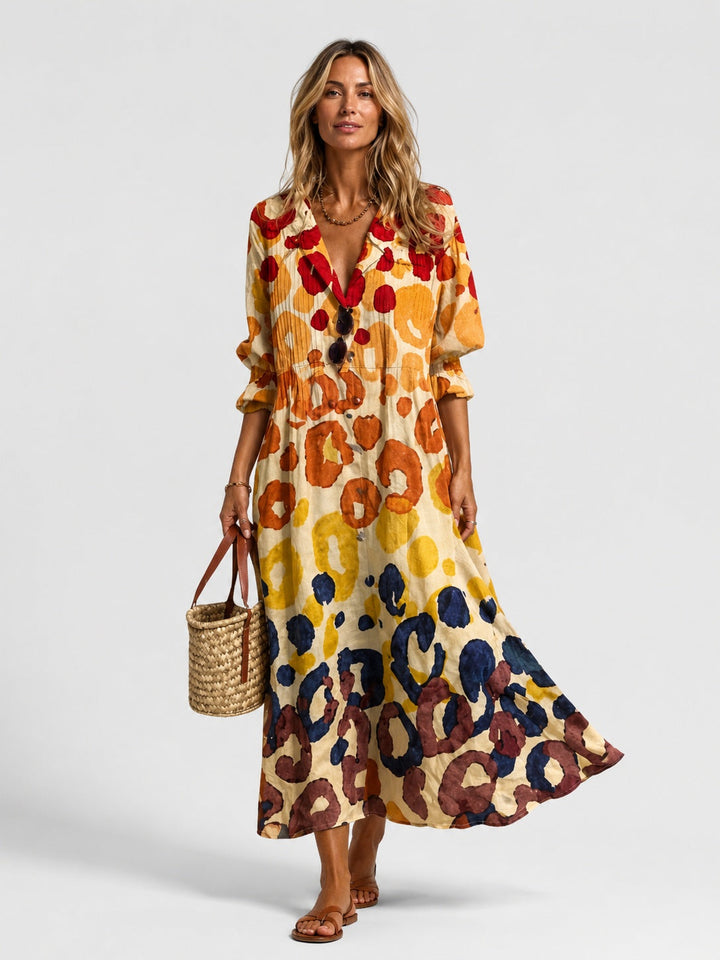 Cavrielle | Women's Print Midi Dress - Image 1