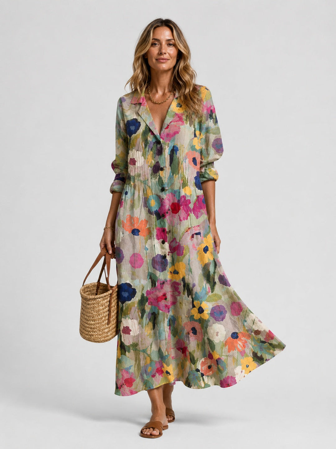 Cavrielle | Women's Print Midi Dress - Image 2