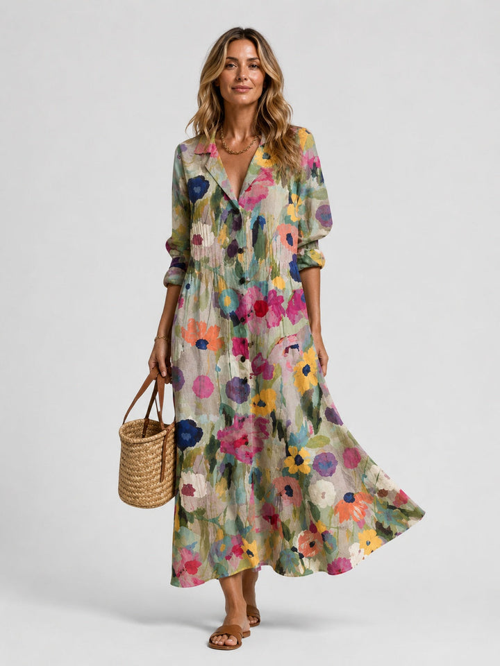 Cavrielle | Women's Print Midi Dress - Image 2