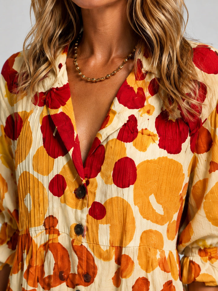Cavrielle | Women's Print Midi Dress - Image 6