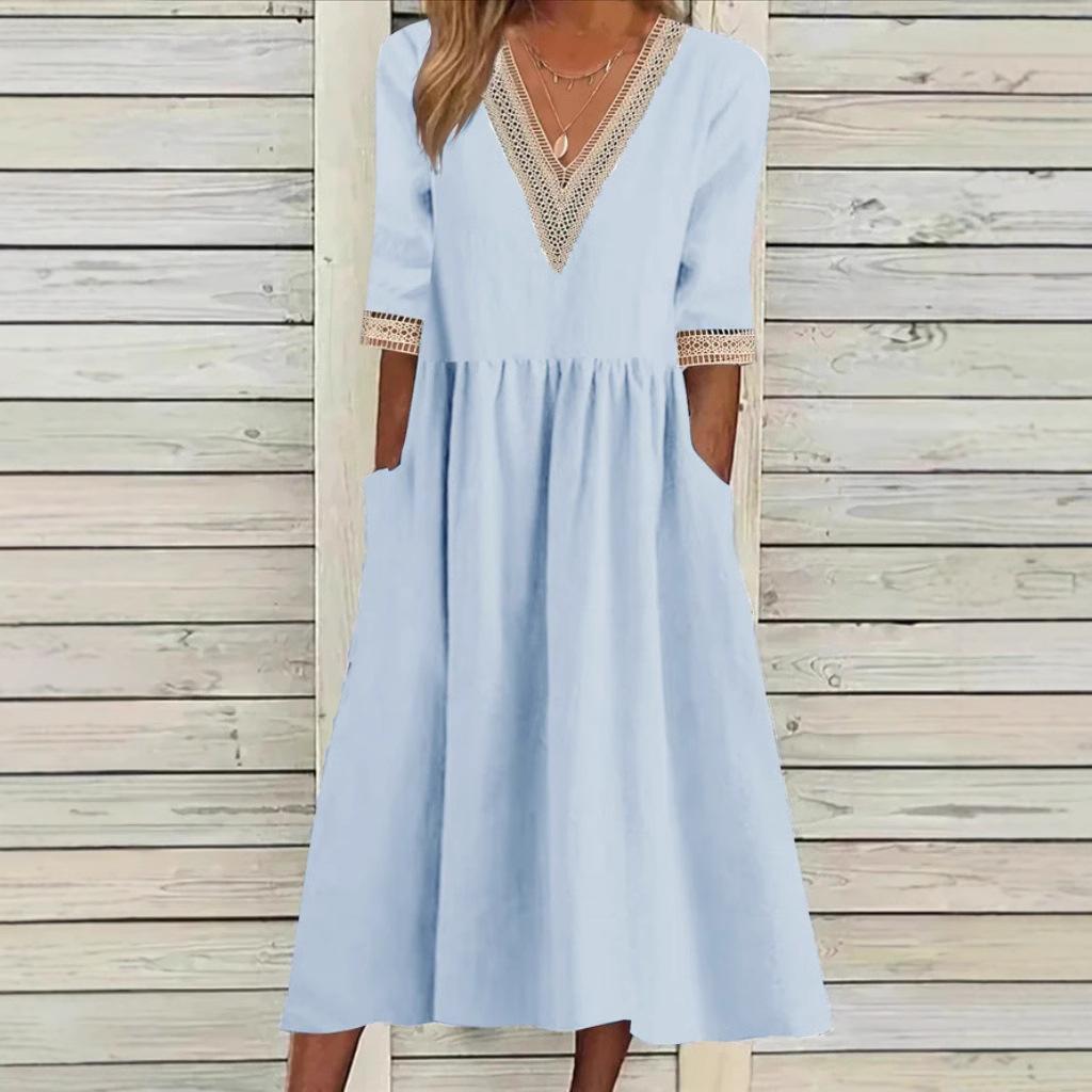 Aleda™ | Collar Mid-Length Dress