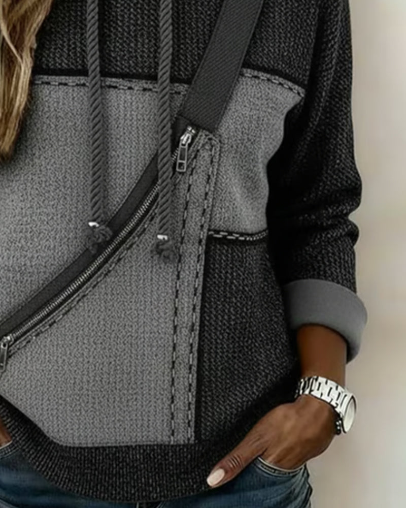 Celestine | Women's Relaxed Pullover Hoodie - Grey - Image 2