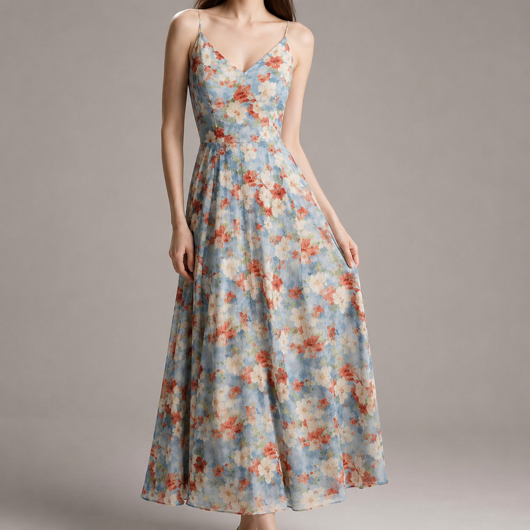 Celvara | Women's Wedding Guest Dress Floral Maxi - Image 1