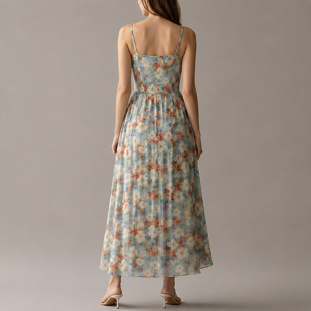 Celvara | Women's Wedding Guest Dress Floral Maxi - Image 2