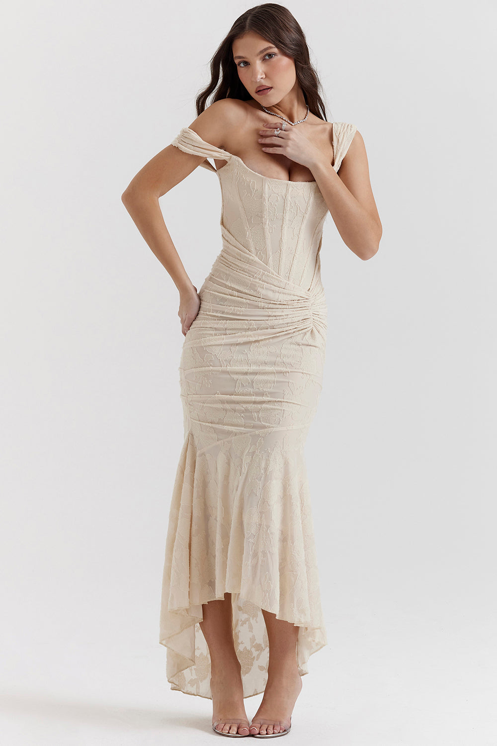 Boheme | Sleeveless Ruched Bodycon Evening Dress
