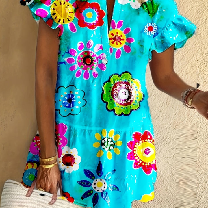 Tilly | Chic Curves Floral Maxi Dress