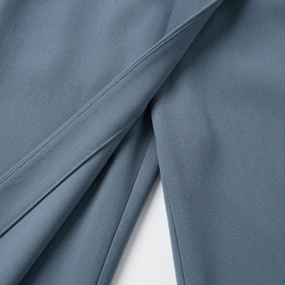 Corabel | Women's Wrap Front Wide Leg Pants - Blue - Image 13