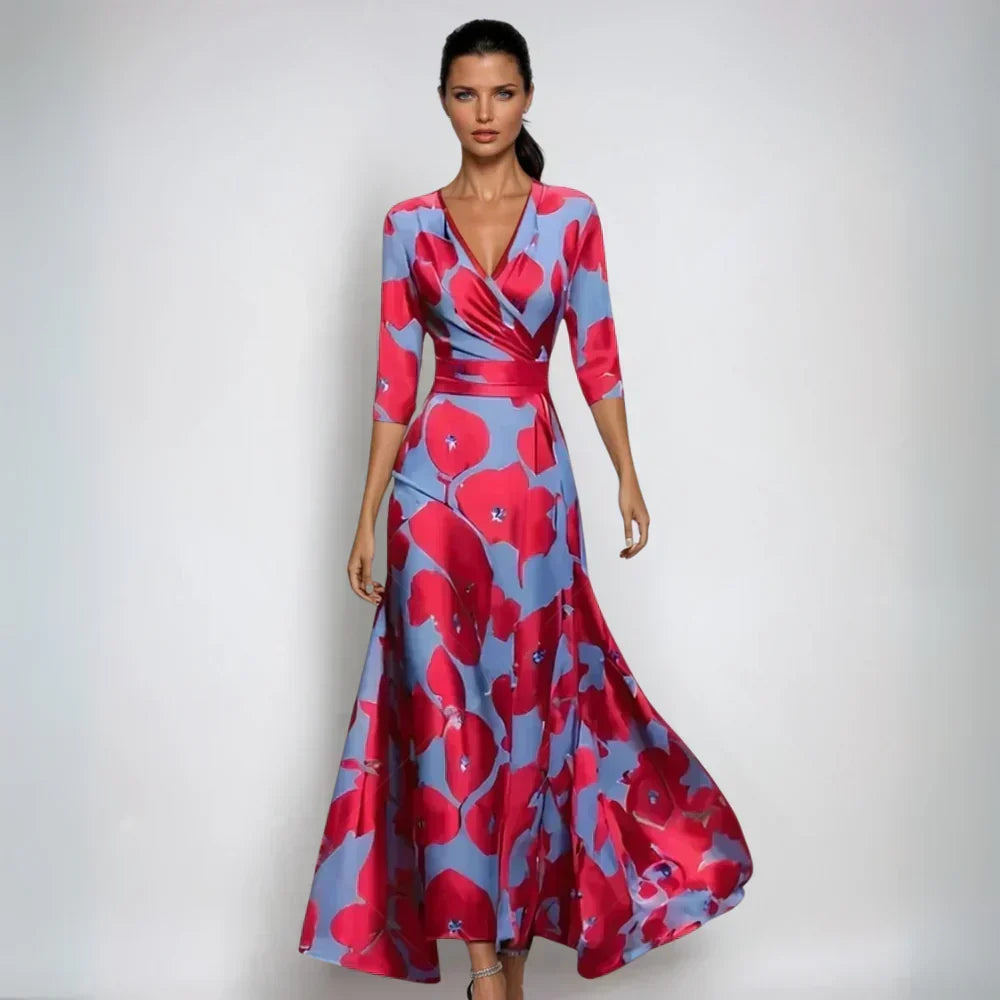 Corabeth | Women's Maxi Dress V-Neck - Image 1