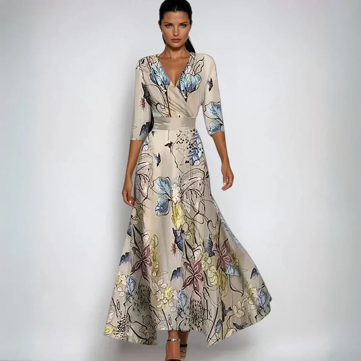Corabeth | Women's Maxi Dress V-Neck - Image 2