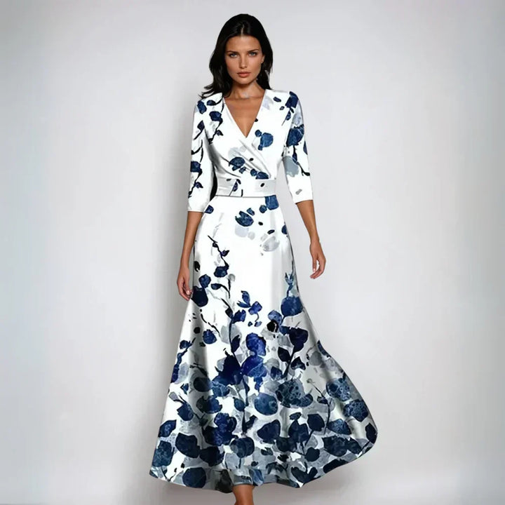 Corabeth | Women's Maxi Dress V-Neck - Image 3