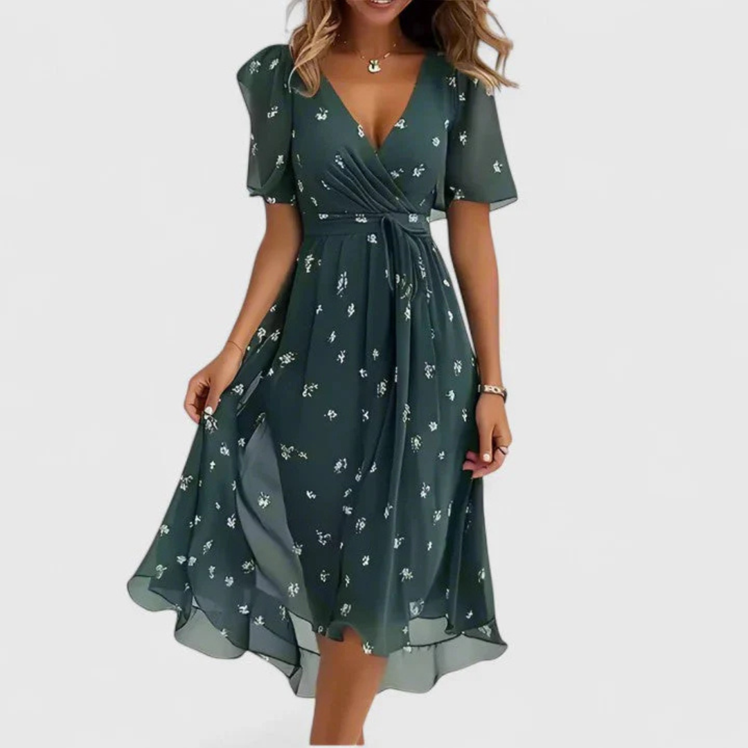 Vorrelle | Women's Summer Midi Dress - Image 3