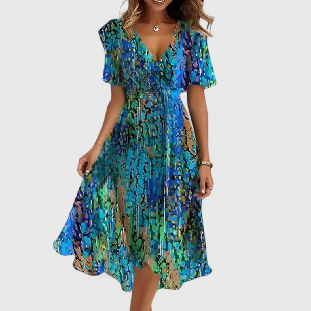 Vorrelle | Women's Summer Midi Dress - Image 4