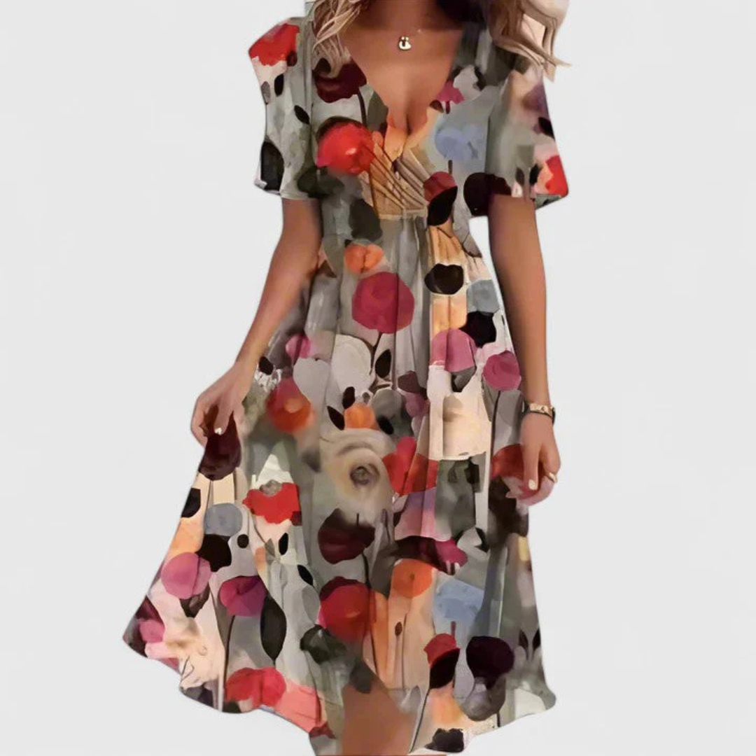 Vorrelle | Women's Summer Midi Dress - Image 5
