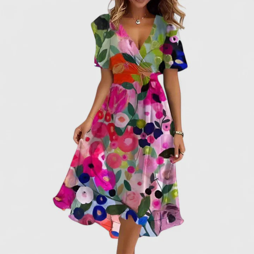 Vorrelle | Women's Summer Midi Dress - Image 7
