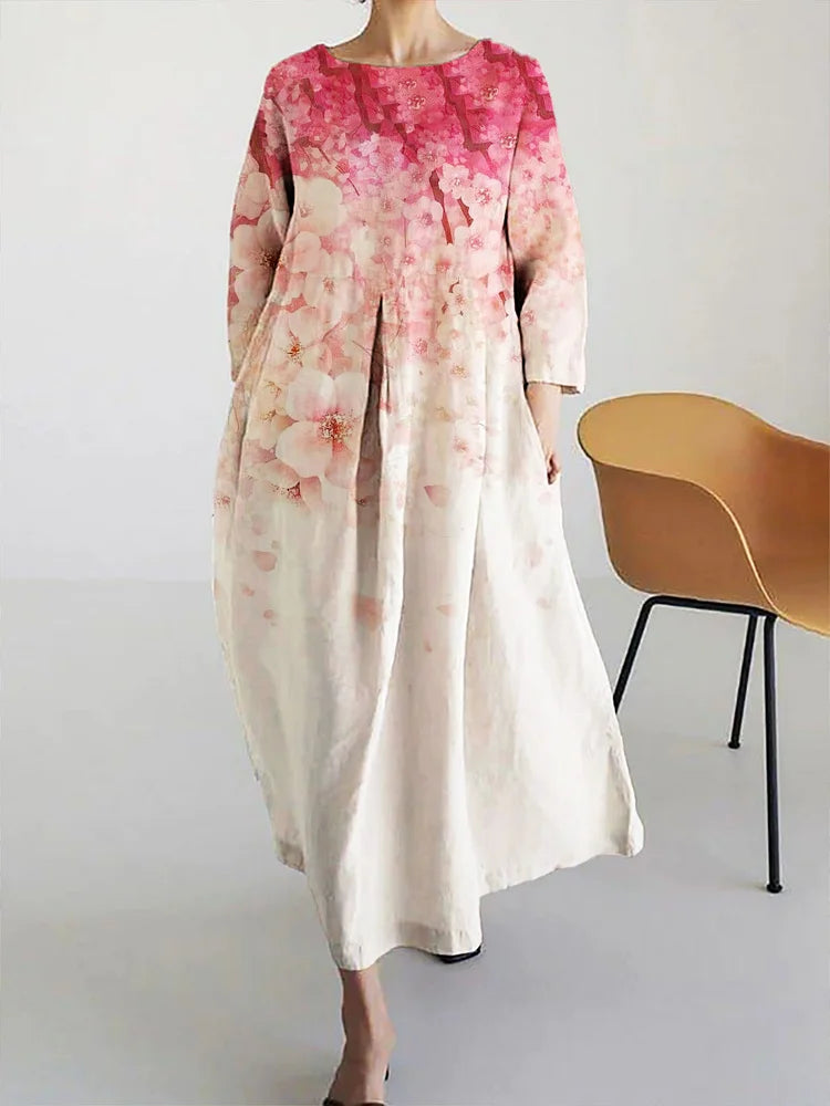 Coralie | Women's Floral Maxi Dress Ombre - Image 1