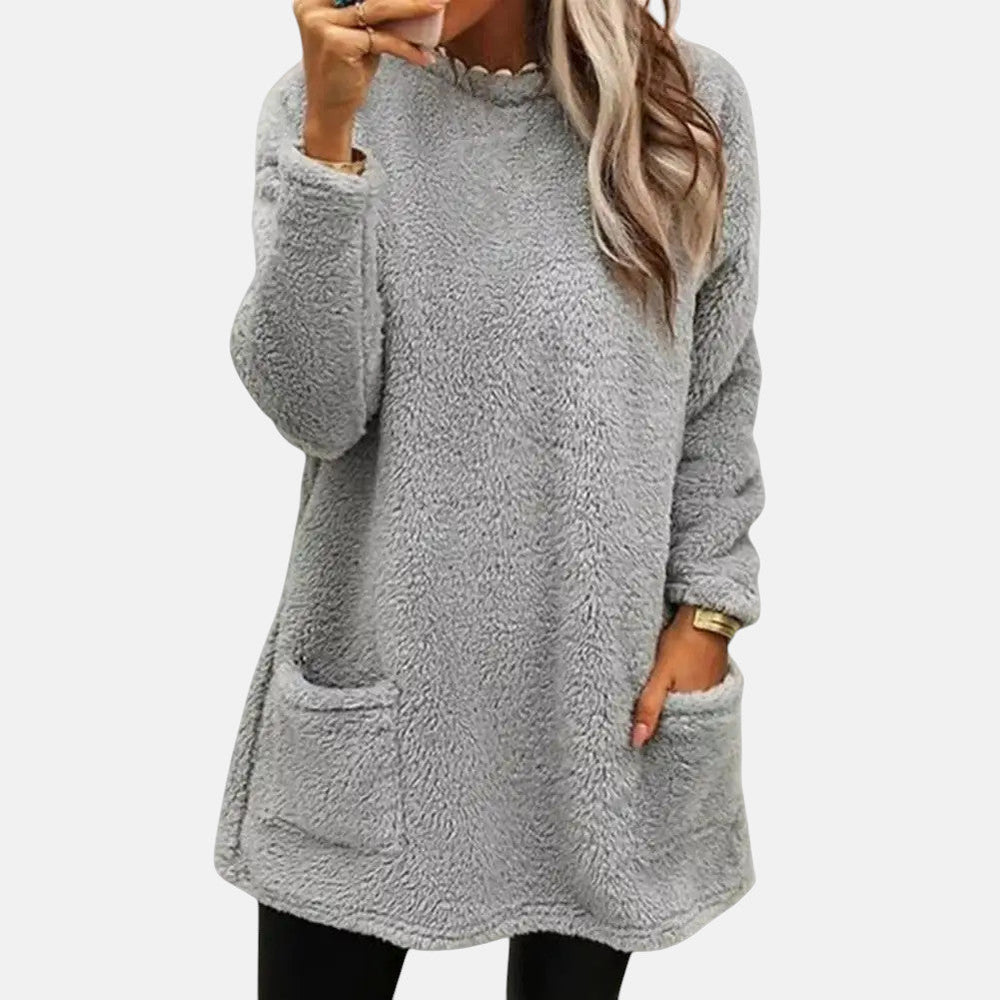 Cordova | Women's Long Sleeve Sweater Dress - Black - Image 2
