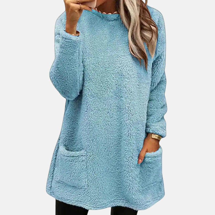 Cordova | Women's Long Sleeve Sweater Dress - Black - Image 4