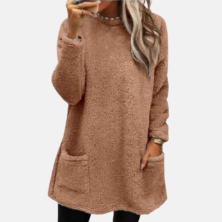Cordova | Women's Long Sleeve Sweater Dress - Black - Image 5