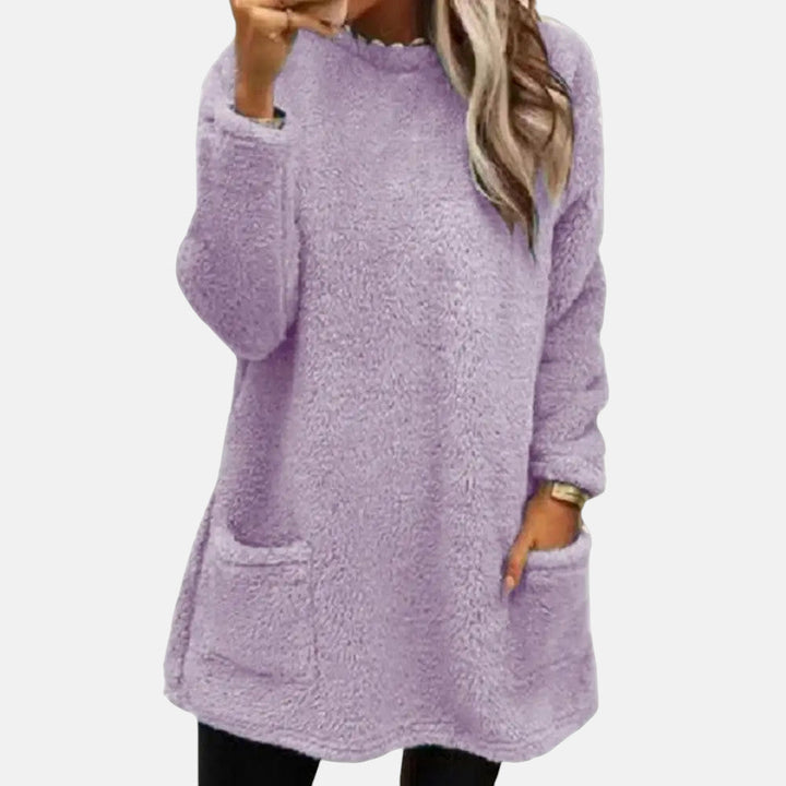 Cordova | Women's Long Sleeve Sweater Dress - Black - Image 9