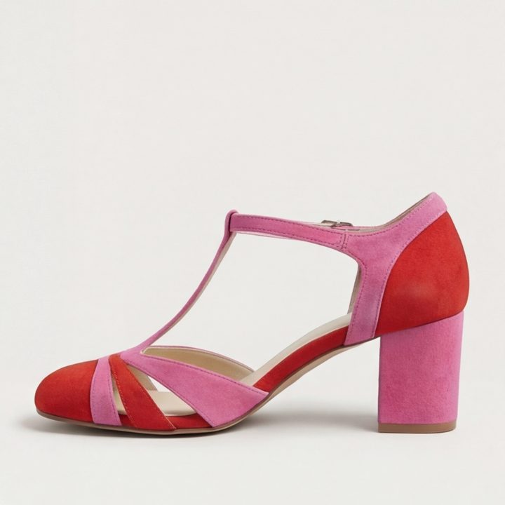 Corindel | Women's Block Heel T-Bar Shoes - Image 11