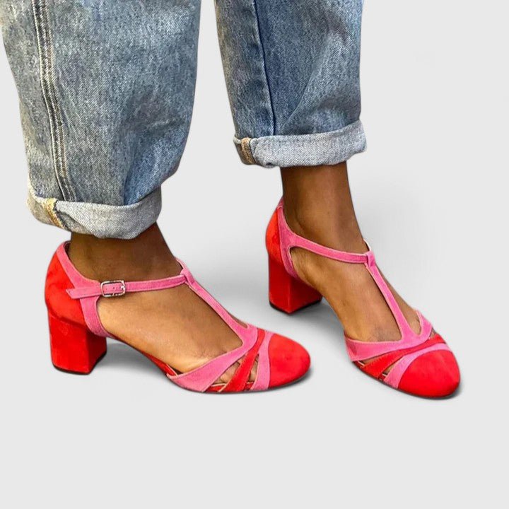 Corindel | Women's Block Heel T-Bar Shoes - Image 2