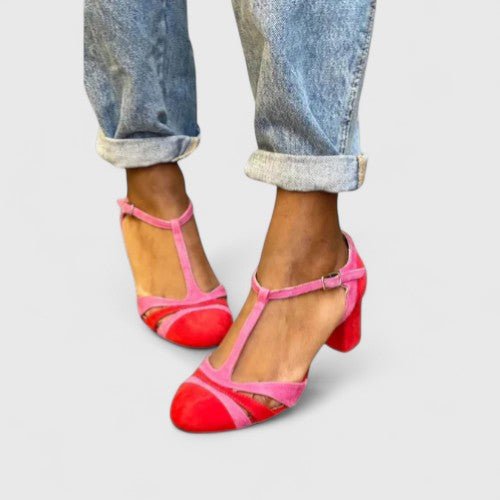 Corindel | Women's Block Heel T-Bar Shoes - Image 3