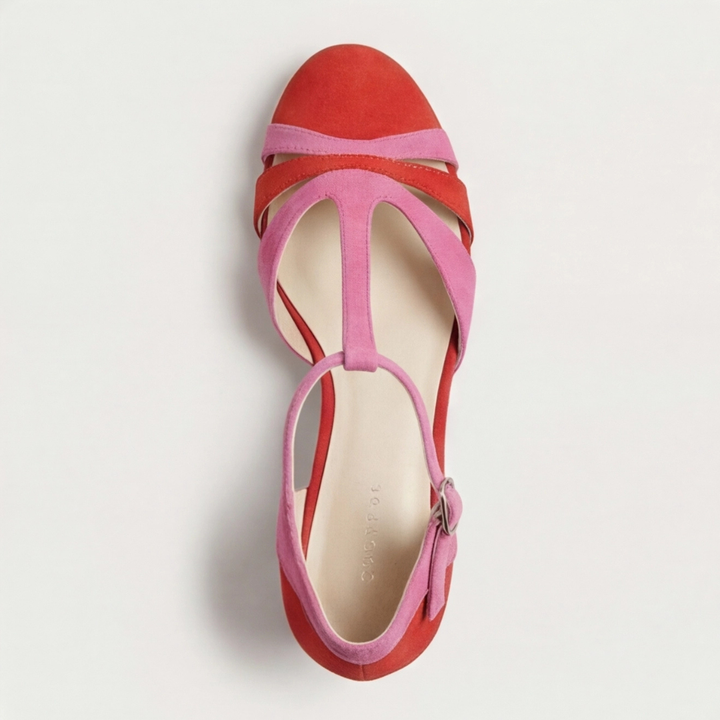 Corindel | Women's Block Heel T-Bar Shoes - Image 5