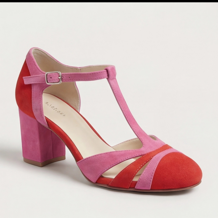 Corindel | Women's Block Heel T-Bar Shoes - Image 6