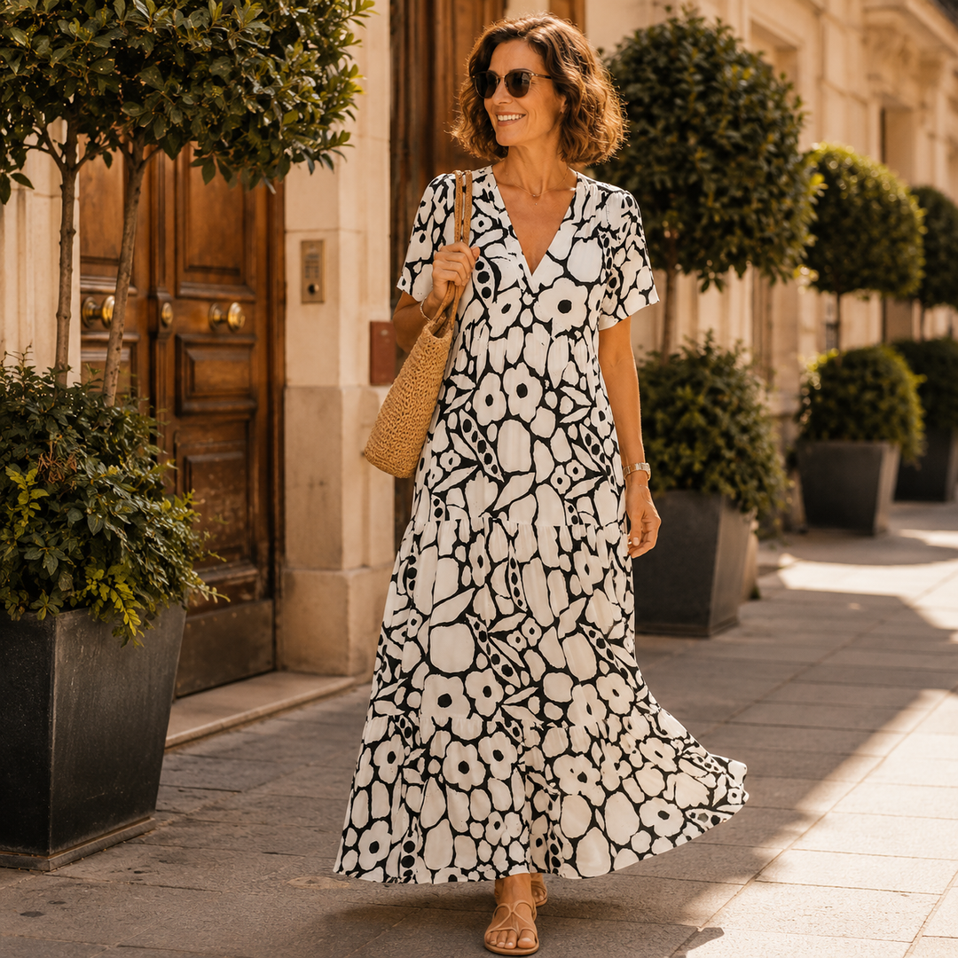 Corvaine | Women's Summer Maxi Dress Tiered - Image 5