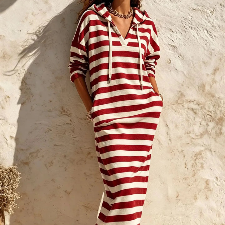 Corvinda | Women's Hooded Maxi Dress - Image 11