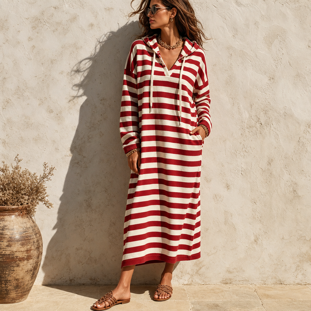 Corvinda | Women's Hooded Maxi Dress - Image 5