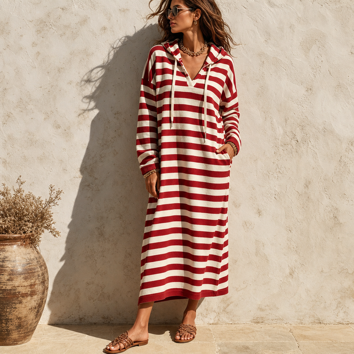 Corvinda | Women's Hooded Maxi Dress - Image 5
