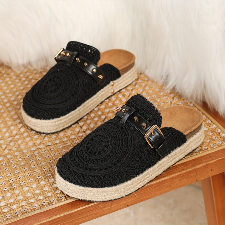 Solene™ | Boho Crochet Mules